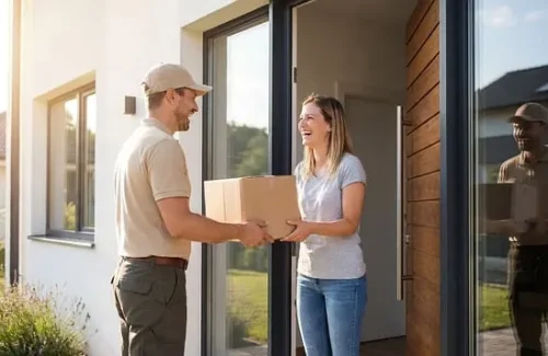 Shipment Delivery At Doorstep